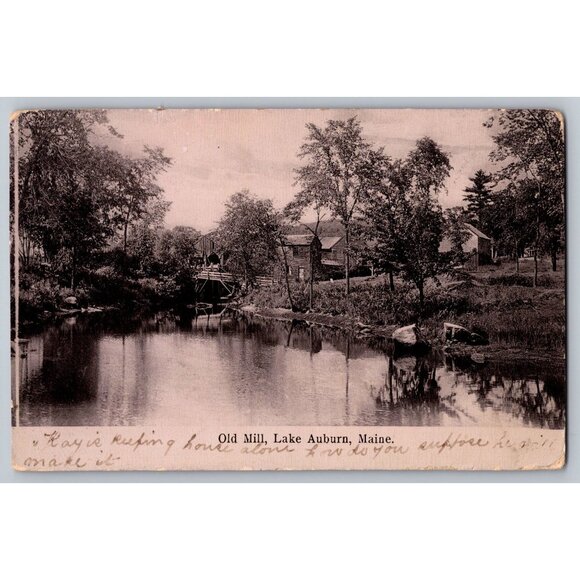 Vintage Maine Postcard Collection  Kittery - Auburn - Bangor Lot of 4 #1668 - Picture 3 of 8